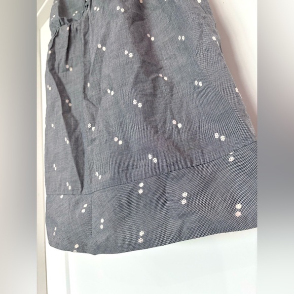 Guess Jeans Blue & White Gingham Keyhole Tie Back Lacy V-Neck Tank Top Sz L - Picture 5 of 12